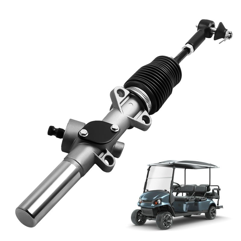 Tuningsworld Steering Rack, Golf Cart Steering Gear Box Assembly for EZGO TXT MPT 2001-UP Gas and Electric Golf Carts, Replace# 70964-G01, 70602-G01, with Ball Joint and Latch - Image 1